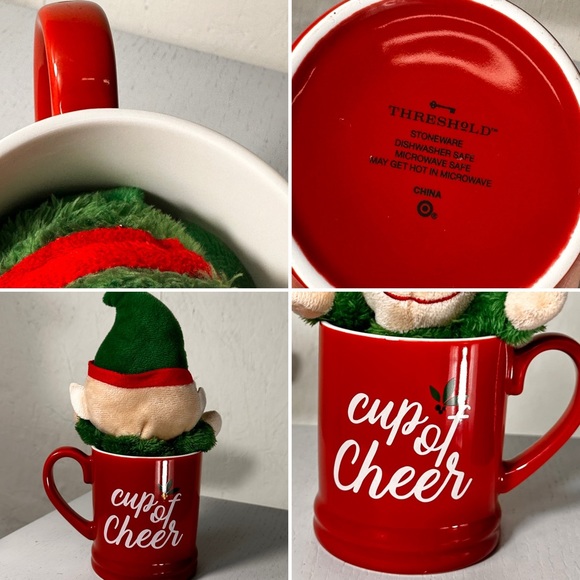 NEW elf plush cup of cheer from Target NEW tall mug - Picture 2 of 2